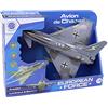 EUROPEAN FORCE - Aereo da Caccia - Veicoli a Frizione - 021171 - Grigio - Plastica - Militare - Giocattolo per Bambini - Veicoli d'Intervento - 26 cm x 20 cm - A partire dai 3 anni.