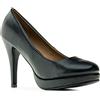 Andrés Machado - Eleganti décolleté per Donna/Ragazza - AM554 - Scarpe Alte/Tacchi Alti - con Tacco di 11,0 cm, con Plateau e Punta Rotonda - Nero, EU 44