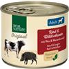 Real Nature Dog Lattina Multipack 6x200G MANZO E CINGHIALE