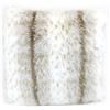 Gözze - Federa per Cuscino, Effetto Pelliccia, Design Lince, Microfibra, 50 x 50 cm - Bianco
