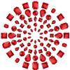GORGECRAFT 100 PZ Cucire su Strass A Goccia di Cristallo Strass Pietre Preziose Flatback per Gioielli Fai da Te Abbigliamento Borsa Scarpe Vestito, Rosso