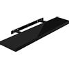 WOLTU Mensola da Muro Scaffale Sospeso da Parete Libreria Piccola per Soggiorno Cameretta Porta CD Dvd, Pannello MDF 30x22,9x3,8cm, Nero, RG9481sz