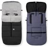 Interbaby Chanceliere Bebe Passeggino Interbaby | Coperta Passeggino Bebe Inverno Morbido | Sacco a Pelo Passeggino Bebe Staccabile, Doppia Apertura, Lavaggio Facile, Materiali Anallergici, Nero