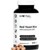 HIVITAL foods Lievito di Riso Rosso fermentato con Coenzima Q10. 540 compresse vegane (fornitura per 18 mesi). Controlla i livelli di Colesterolo e trigliceridi nel sangue. Senza Citrinina.