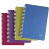 Clairefontaine 329526C Linicolor INTENSIVE pacco da 10 Quaderni con Spirale - 9x14 cm - 100 Pagine a righe - Carta Bianca 90 g - Copertina in Polipropilene Trasparente - Colori Assortiti