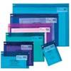 Snopake Confezione da 25 sacchetti con zip in metallo formato DL Electra Assortite