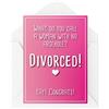 Tongue in Peach Funny Break Up Cards, Girl with No A Hole Divorzied, Divorzio Card for Her for Lei, Commedia Humour Joke Banter Witty Fun Single Again CBH371