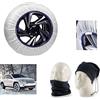 farbrothersonline CALZE DA NEVE PER PNEUMATICO 235/55 R19 SPARCO TG XL PER GOMME RUOTE AUTO NEVE E GHIACCIO IN TESSUTO INNOVATIVO E LEGGERO OMOLOGATE