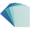 Ideen mit Herz Set di biglietti di auguri | 10 biglietti colorati e 10 buste bianche | elegante effetto lino | colorati | bianchi | ideali per gli auguri (menta/blu, Din C6 | 14,5 x 10,5 cm)