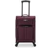 U.S. Traveler Anzio Softside Expandable Spinner Luggage, Burgundy, Carry-on 22-Inch