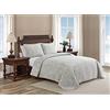 Tommy Bahama Collezione Turtle Cove Set Copripiumino - 100% Cotone, Biancheria da Letto Reversibile con Imbottitura Coordinata, Pre-Lavata per Una Maggiore Morbidezza, Grigio, King, 3 unità