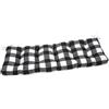 Pillow Perfect Anderson - Cuscino per panchina o altalena trapuntato, per esterni/interni, 142,2 x 45,7 cm, colore: nero