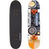 FIREFLY SKB 705, Skateboard Unisex-Adulto, Wood/Orange/Orange, One Size