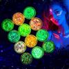 AOOWU Fluorescente Paillettes, 12 Colori Kit polvere Glitterata Body Glitter Gel, Glitter Fluorescenti Glitter Grosse Olografiche per Viso, Occhi, Labbra, Capelli(Glitter Gel)