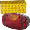 HELLA 2VA 343 640-131 Luce posteriore, Cargoluna, Lampadine, 12V, Montaggio, esterno/avvitato, colore diffusore luce policromo, Spina Spina rotonda, Sx, Quantità 1