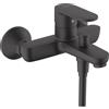 Hansgrohe Vernis Blend 71440670 miscelatore monocomando vasca doccia, installazione a parete, nero opaco