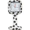 GIMA Orologio per infermieri - quadrato - fantasia impronte