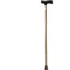 MORETTI Bastone In Alluminio Anodizzato Con Puntali Antiscivolo - Colore Bronzo - Pieghevole E Regolabile In Altezza