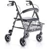 MORETTI Rollator Pieghevole In Alluminio Verniciato - 4 Ruote - Con Seduta Imbottita - Atlante