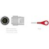 GIMA Cavo paziente ecg 2,2 m - snap - compatibile cardioline