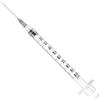 GIMA Siringa 3 pezzi con ago 26g - 1ml cono luer centrale - tubercolina - conf. 100 pz.