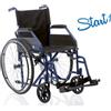 ARDEA by Moretti Carrozzina ad autospinta pieghevole Start1 - gomme posteriori piene a sgancio rapido - 38 cm - PSCP102-38