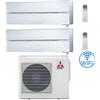 Mitsubishi Climatizzatore Condizionatore Mitsubishi Kirigamine Style Wifi R32 Bianco Perla Dual Split Inverter 12000 + 12000 BTU con U.E. MXZ-3F68VF Classe A++/A+