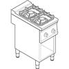 Tecnoinox Piano Cottura a Gas Modulare - Mod. PCG4FSG7 - Serie 74 - 2 Fuochi - Pot. 14,4 kW - Dim. 40x70x90 cm