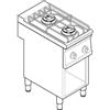 Tecnoinox Piano Cottura a Gas Modulare - Mod. PC4FSG7 - Serie 74 - 2 Fuochi - Pot. 14,4 kW - Dim. 40x70x90 cm