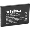vhbw batteria sostituisce Brondi W6, ZTBL-4D-01 per smartphone cellulare (900mAh, 3,7V, Li-Ion)