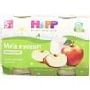 HiPP - Omogeneizzato di Frutta Bio per Neonati, Gusto Mela e Yogurt, 24 Vasetti da 125 g