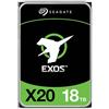 Seagate Exos X20, 18TB, 3,5 pollici SATA 6Gb/s, 7200 RPM, 2,5M MTBF, 512e e 4Kn FastFormat, disco rigido a bassa latenza con cache avanzata (ST18000NM003D)