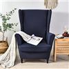 CHNSHOME Copripoltrona con orecchie 1 posto elasticizzato 2 pezzi Coprisedile con Orecchie Fodera per pouf Fodere per poltrone elastiche Marina Militare