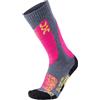 Uyn Ski All Mountain Lady Medium Grey Melange/Pink Calze Donna