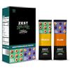 Zest Delites Snack Pelle di frutta Mediterraneo, Merendine e Barrette energetiche, Senza glutine, Frutta secca mix, Snack dolci e light, Aperitivo, Albicocca e Prugna, 10x25g