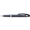 Pentel TRF94A-C Tradio - Penna stilografica Black and White Edition con pennino in iridio di alta qualità, lucido, nero/blu