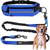 Edipets, Guinzaglio Mani Libere per Cani, per Corsa, Jogging, Running, Anti-tiro, Riflettente, 160-220 cm (Blu)