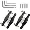 WALLFID AirTag bicicletta antifurto universale, 2 pezzi, AirTag Bike Mount Holder, Supporto per bici portaborraccia, con viti di sicurezza, con strumento di rimozione, impermeabile, Posizionamento GPS