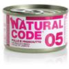 Natural Code 05 (pollo e prosciutto) - 12 lattine da 85gr.