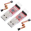 Yizhet 2 x Convertitori da USB a Ttl con HW-598 per 3,3V e 5V con 5PIN Cavetto Jumper per Arduino, Linux, macOS, Win7, Win8, Win10