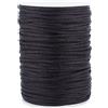 PandaHall PH PandaHall Cordoncino di Seta A Coda di Topo Da 3 mm, 50 m/54 Yards Nero Filo Forte Nodo Cinese Filo di Seta Perline Stringa per Halloween Collana Macrame Trim Acchiappasogni Artigianato Fare