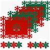 BigCheer Tovagliette di Natale a forma di fiocco di neve, renna, rosso, feltro, per Natale, cena, per feste di Natale, inverno, vacanze, casa, tavolo da pranzo (rosso e verde)