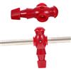 zalati Foosball Man 5/8 Pollici Universal Rods Calciatore Calcio Balilla per Ricambio di Ricambio - Rosso