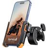 Lamicall Supporto Telefono Bicicletta【1S Sbloccato】 Rotazione a 360°, Supporto Cellulare da Manubrio per Moto Universale per iPhone 17 16 15 14 13 Pro Max Plus Mini Xs X, Huawei, 4.7-6.8 Smartphones