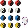 OHYER 12 Pezzi Ammortizzatori da Tennis Ammortizzatore Racchetta Antivibrazioni Tennis Smorzatore di Vibrazioni per Riduce Le Vibrazioni della Racchette da Tennis e da Squash (4 Colori)