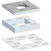 LUX ELEMENTS LTUBE1111 TUB-MQ-Set 300 - Sottopiano, 300 x 300 x 30 mm, colore: Grigio