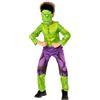 Rubie's Rubies Costume Hulk per Ragazzi, Tuta Stampata e Maschera con Capelli, Marvel Ufficiale, Green Collection Costumi Sostenibili per Halloween, Natale, Carnevale e Compleanni