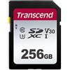 Transcend TS256GSDC300S Scheda di Memoria SDXC da 256 GB, Imballaggio Standard, 300S, Standard