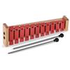 GEWA, Glockenspiel/Carillon G11, G11R Piastre rosse, Estensione C''-F''', Con borsa e porta-battenti, Con due battenti in legno, Lega d'acciaio speciale