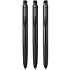 Signo Uni - Set di 3 penne a sfera a inchiostro gel RT1, 0,38 mm, colore: Nero